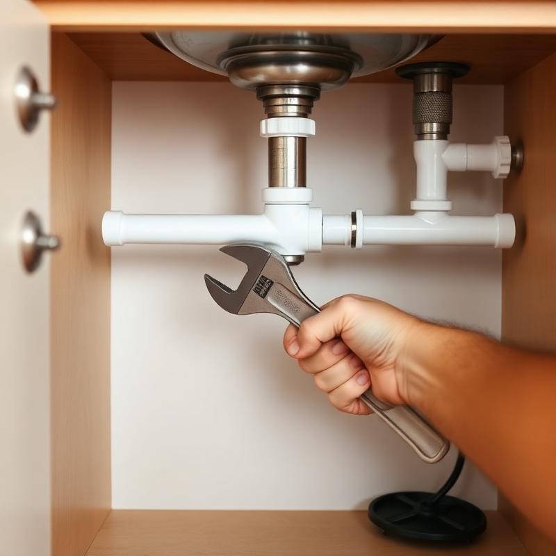 Under-sink pipe repair